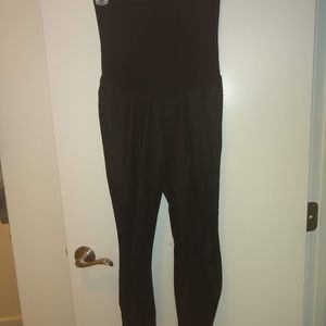 Faux Leather Maternity Leggings